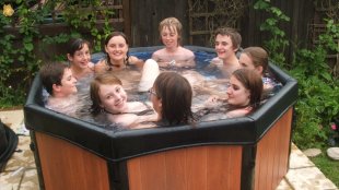 granny's naked hot tub party